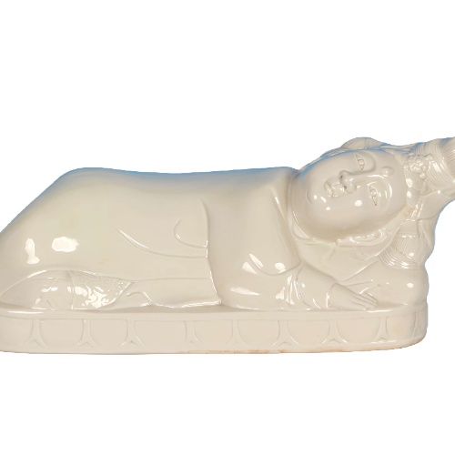 定窑白釉美人枕