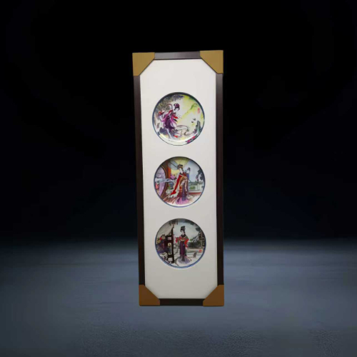 【张军】“金陵十二钗” 瓷盘挂屏一组