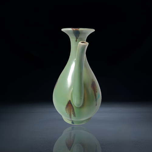 【于最勋】龙泉窑青釉点彩执壶