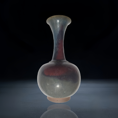 【刘杰斌】钧窑窑变釉长颈瓶