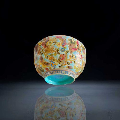 【林茂】清代雍正料胎画珐琅碗