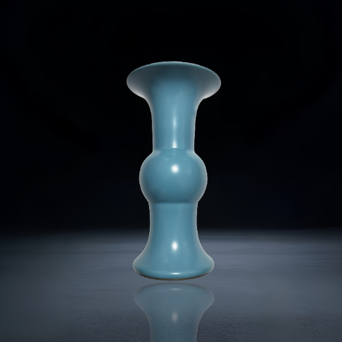 【刘杰斌】大清雍正年制天青釉花觚