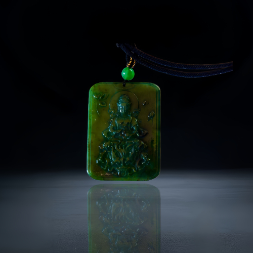 【苏先生】和田玉碧玉观音牌