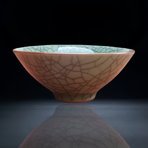 【张洪兵】哥釉双色斗笠碗