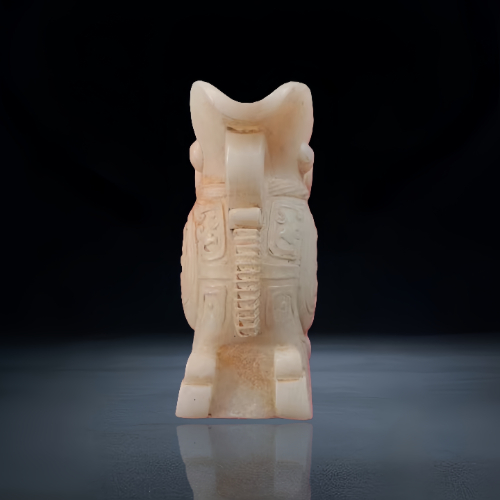 【陈正良】汉代白玉神人瑞兽摆件