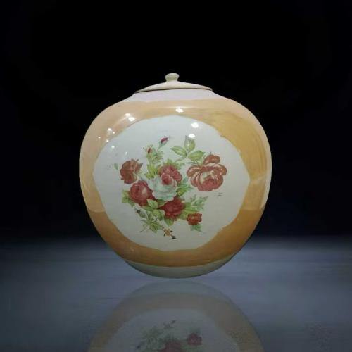 【李金员】民国时期的浅绛彩诗文西瓜罐